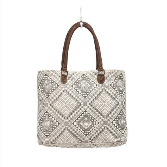 Myra Bag Artisan Canvas Tote Bag - Picture 1 of 8